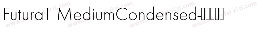 FuturaT MediumCondensed字体转换